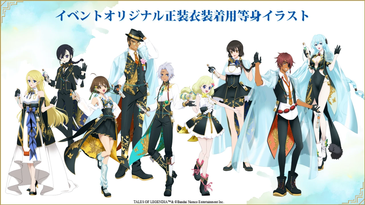 イベントオリジナル正装衣装着用等身イラスト